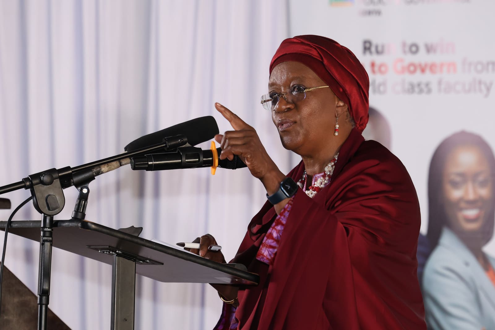 A speaker addresses the SPPG Kenya ceremony